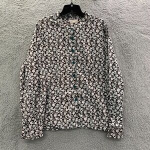 Neesh by DAR Blouse Womens Size 4 / Small Top Floral Loose Fit Sheer